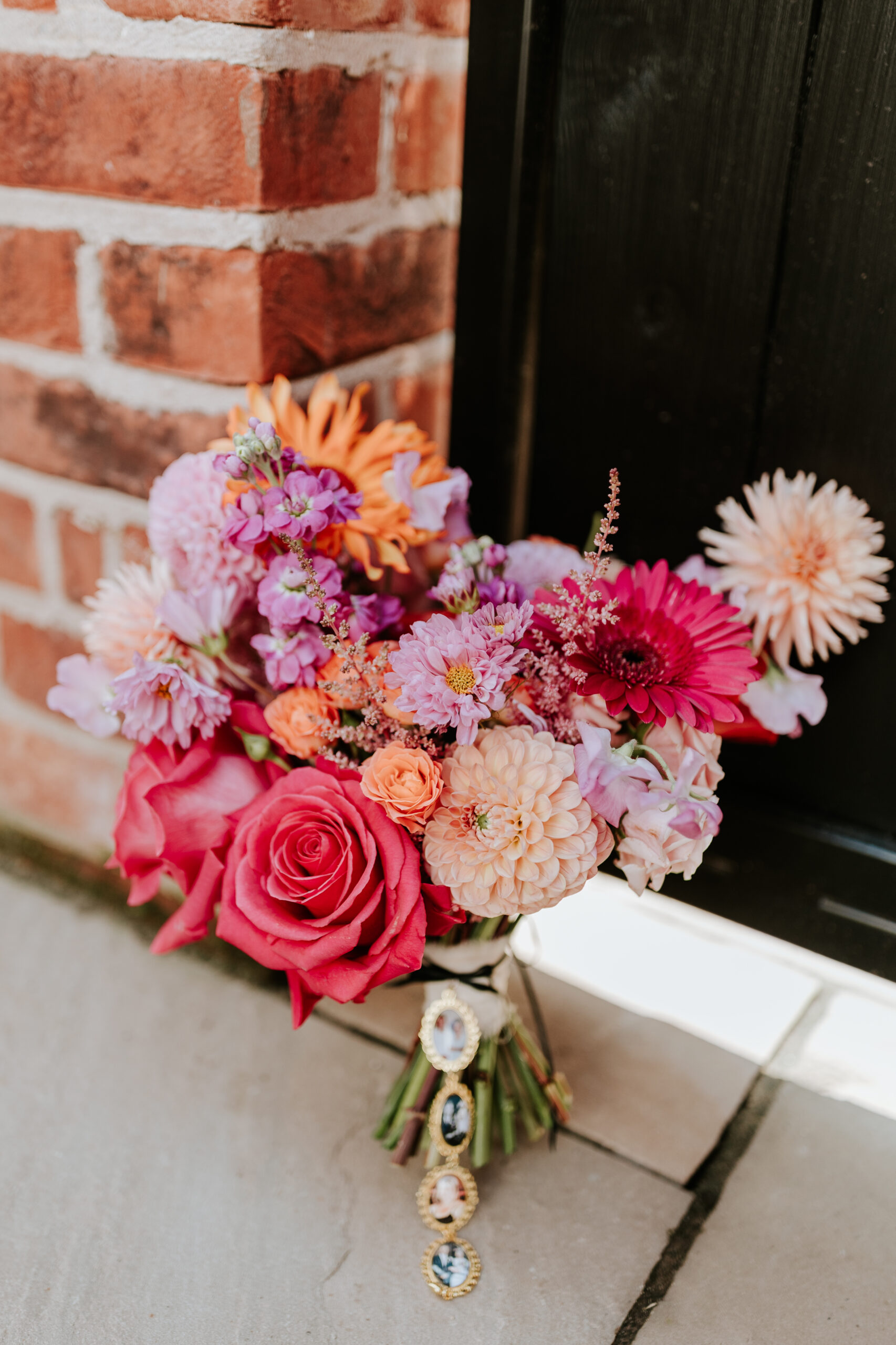 colourful bridal bouquet